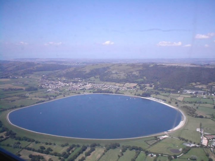 Aerial image of cheddar reservoir