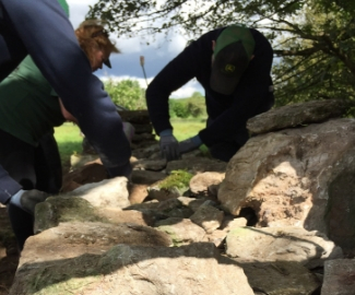 The walls of Mendip look set for a brighter future thanks to Volunteer Training