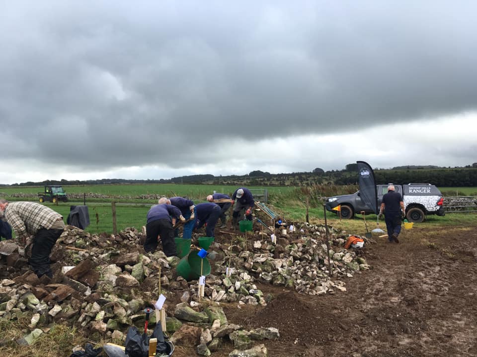 Walling Win for Mendip Hills AONB Volunteers