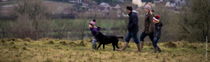 Family walking
