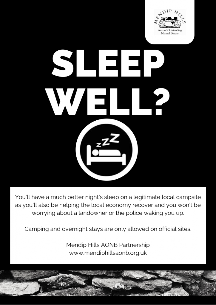 Sleep well on the Mendip Hills AONB flyer