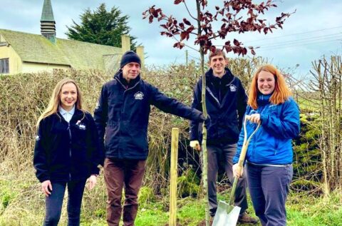 50 trees planted to celebrate 50 years of the Mendip Hills as an Area of Outstanding Natural Beauty